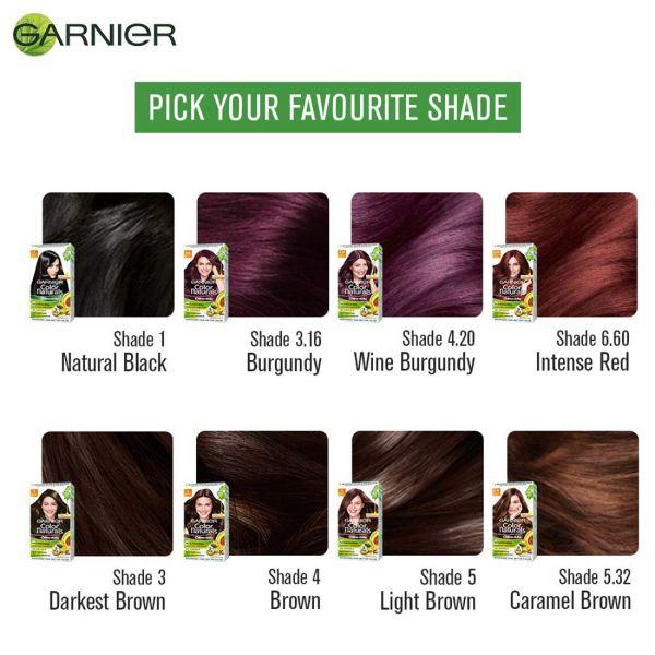 GARNIER HAIR COLOR Color Naturals 316 Red Burgundy 1s  Watsons Malaysia
