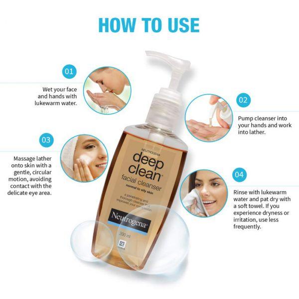 Neutrogena deep top clean facial cleanser
