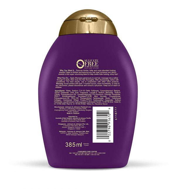 Thick full cheap biotin collagen shampoo