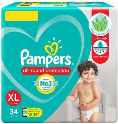 Buy Pampers Diapers Pants Monthly Pack XL Size For Unisex Baby84 Count  Online at Low Prices in India  Amazonin