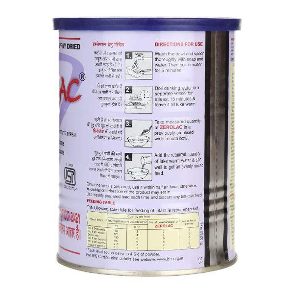 Zerolac outlet baby food