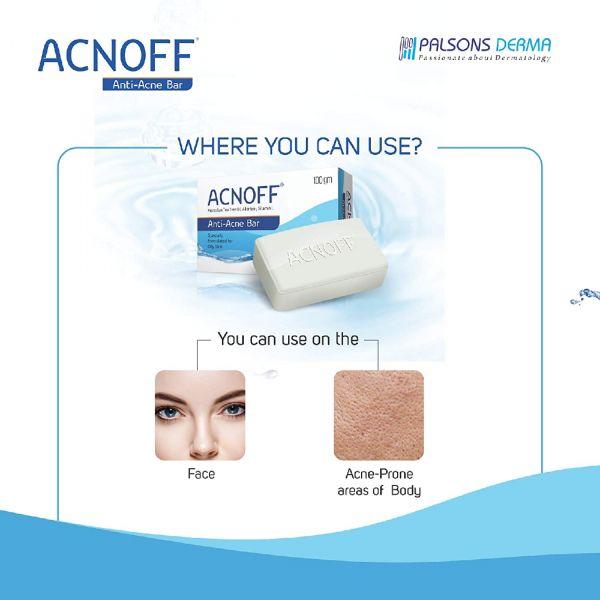 Acnoff soap clearance