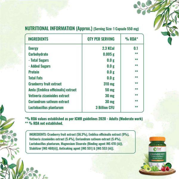 Pure Nutrition Cranberry Capsule, 60caps