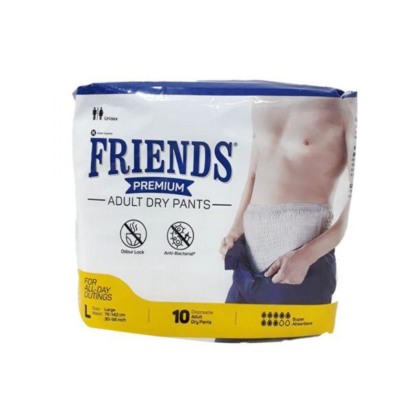 Friends UltraThins Slim Fit Adult Diapers (Dry Pants) for Men - Medium – 9  Count - with thin design, grey colour, and anti-rash - Waist Size 25-48  Inch ;6 3.5-122 cm : Amazon.in: Health & Personal Care