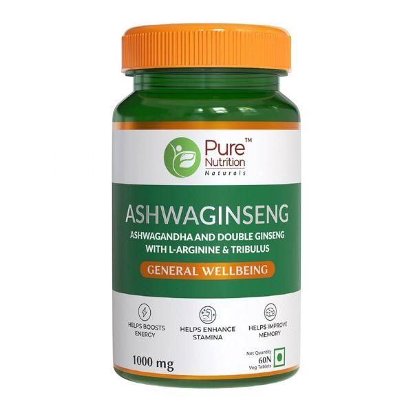 Pure Nutrition Ashwa Ginseng Tablet, 60tabs