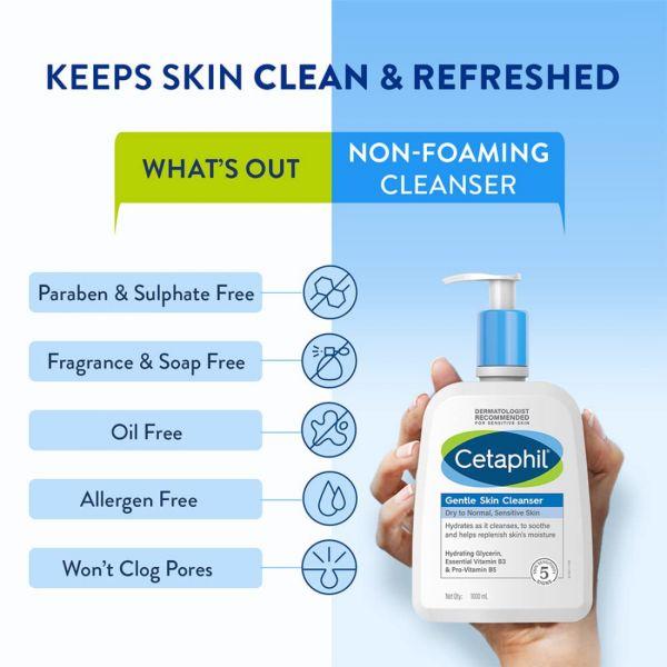 Cetaphil Gentle Skin Cleanser, 1litre