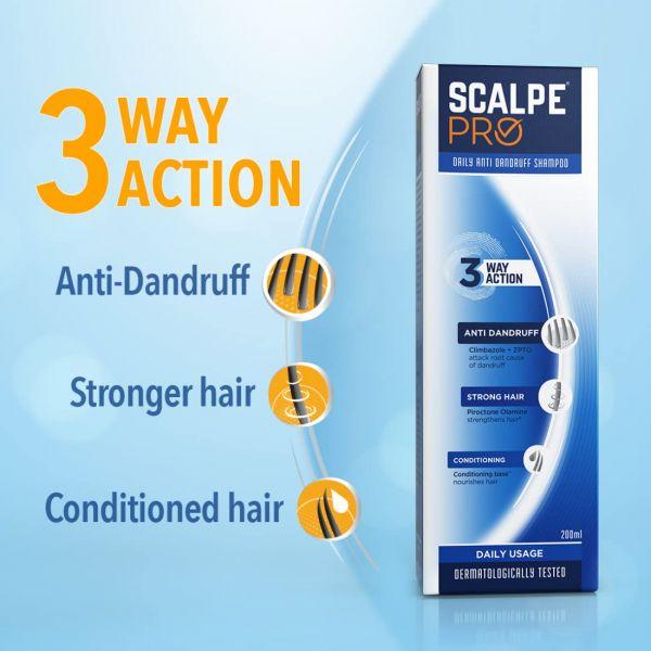 Scalpe Pro Anti Dandruff Shampoo, 200ml