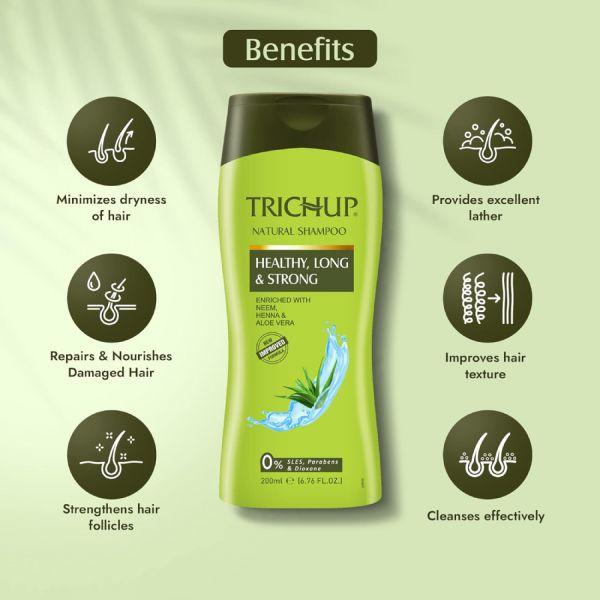 Trichup Natural Healthy, Long & Strong Shampoo, 200ml