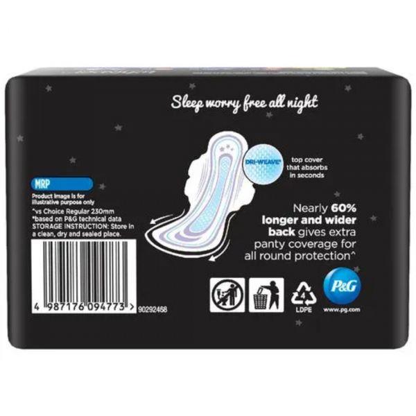 Whisper Ultra Nights Sanitary Pad With Wings XXL Plus, 6pcs