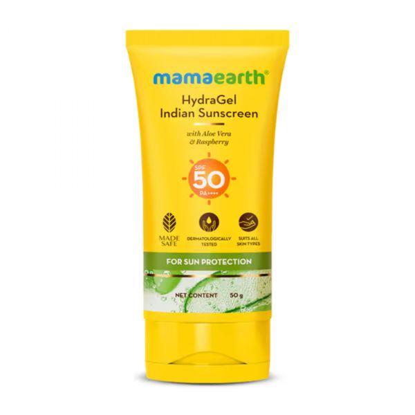 Mamaearth HydraGel Indian Sunscreen SPF 50, 50gm