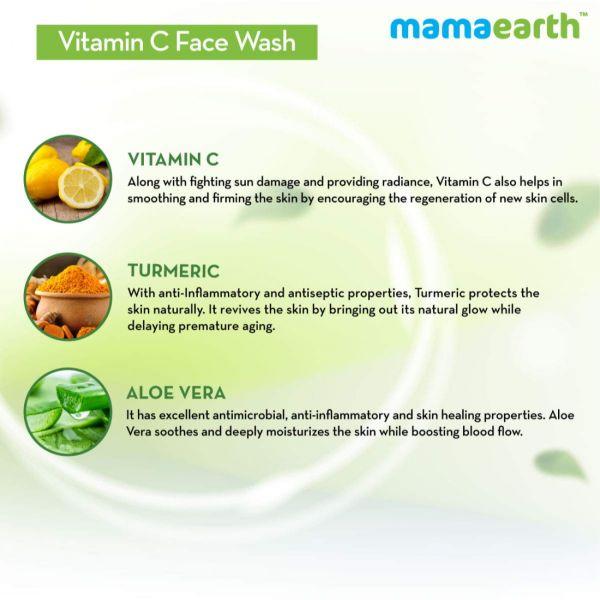 Mamaearth Vitamin C Face Wash, 100ml