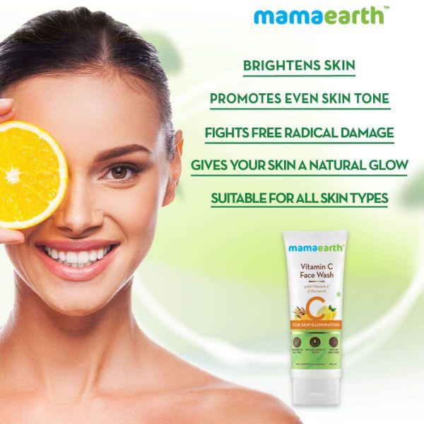 Mamaearth Vitamin C Face Wash, 100ml