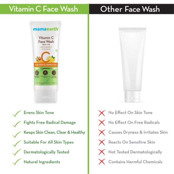 Mamaearth Vitamin C Face Wash, 100ml