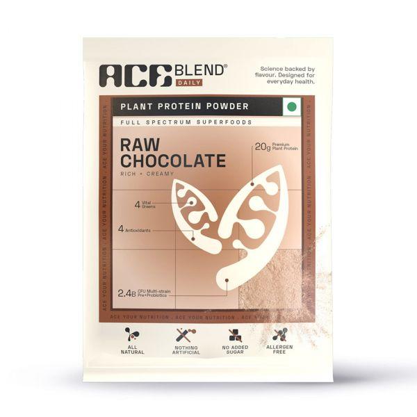 Ace Blend Plant Protein Superfoods Raw Chocolate, 15 Sachets