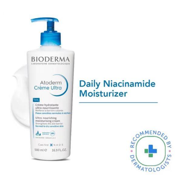 Bioderma Ultra-Nourishing Atoderm Moisturizing Creme, 500ml