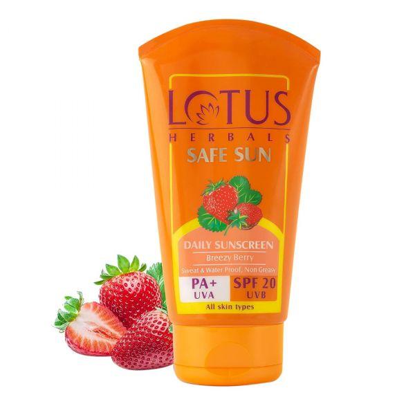 Lotus Herbals Safe Sun Block Cream SPF 20, 100gm