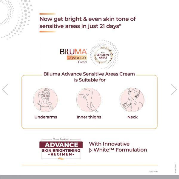 Biluma Advance Cream For Sensitive Areas, 25gm