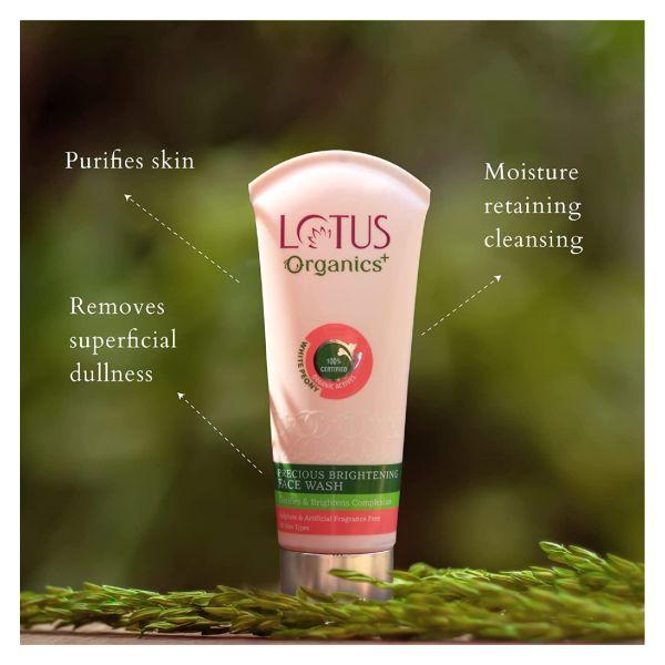 Lotus Organic Precious Brightening Face Wash, 100gm