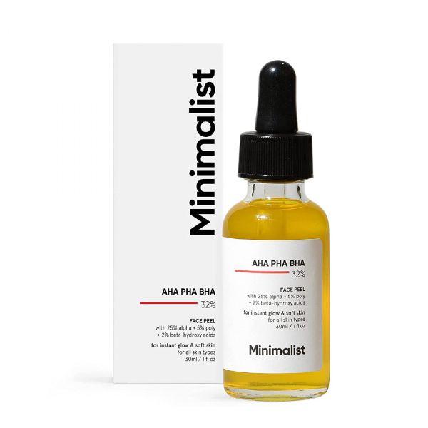 Minimalist AHA 25% + BHA 2% + PHA 5% Peeling Solution, 30ml