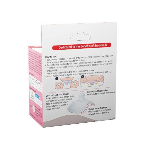 Pigeon Natural Feel Silicone Nipple Shield/Nipple Protector Size 2, 1pc