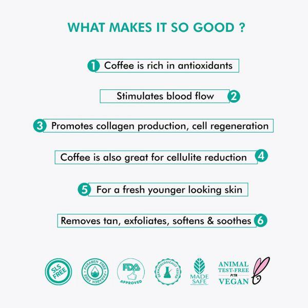 mCaffeine Naked & Raw Coffee Face Mask, 100gm