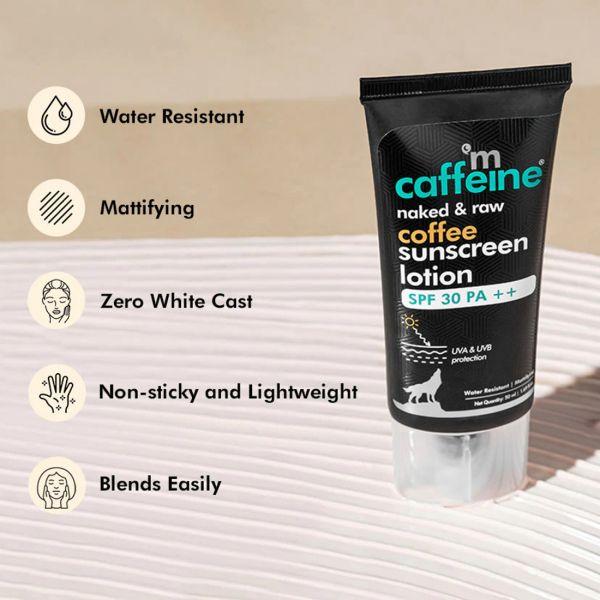 mCaffeine Coffee Sunscreen Lotion SPF 30PA++, 50ml