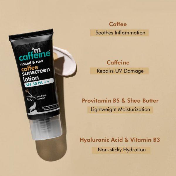 mCaffeine Coffee Sunscreen Lotion SPF 50PA++, 50ml