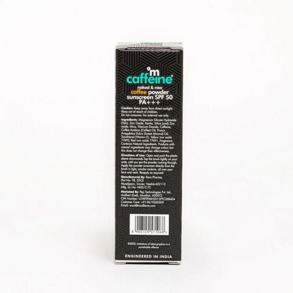 mCaffeine Coffee Powder Sunscreen SPF 50PA+++, 4gm