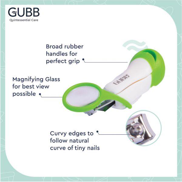 Gubb Nail Clipper With Magnifier, 1pc