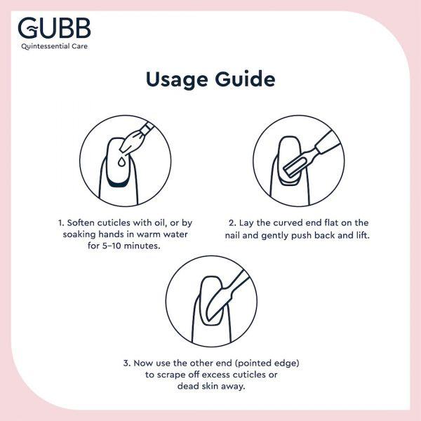 Gubb Nail Pusher And Cuticle Remover, 1pc