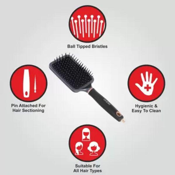 Gubb Elite Paddle Brush with Pin, 1pc