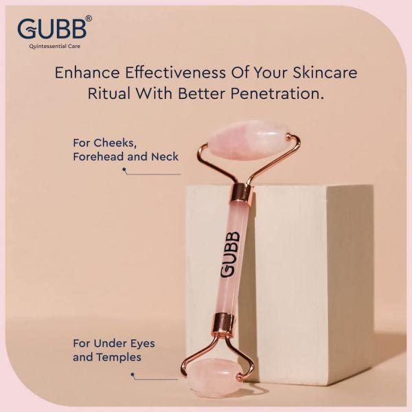 Gubb Rose Quartz Face Roller, 1pc