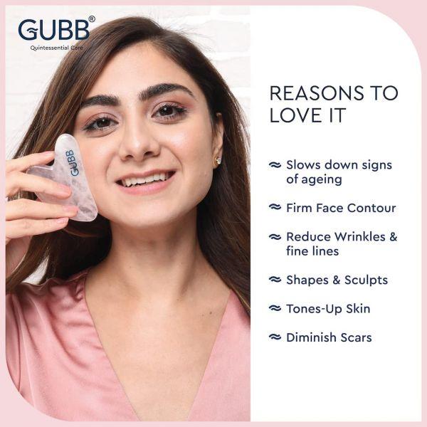 Gubb Rose Quartz Face Roller, 1pc