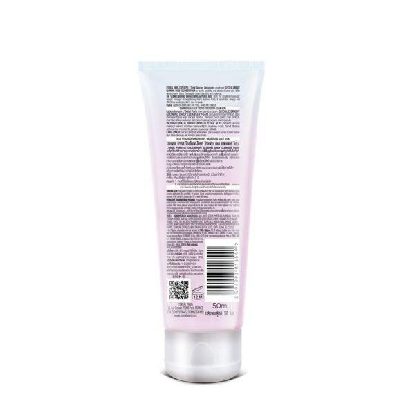 L'Oreal Paris Glycolic Bright Daily Foaming Face Cleanser, 50ml