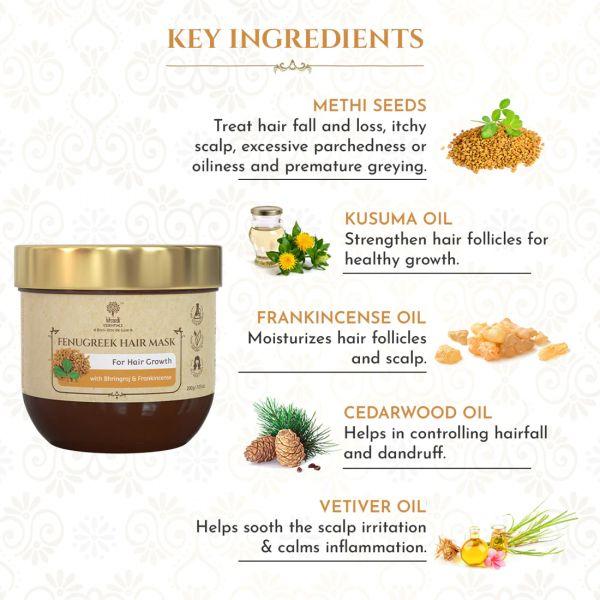 Khadi Essentials Fenugreek Hair Mask, 200gm