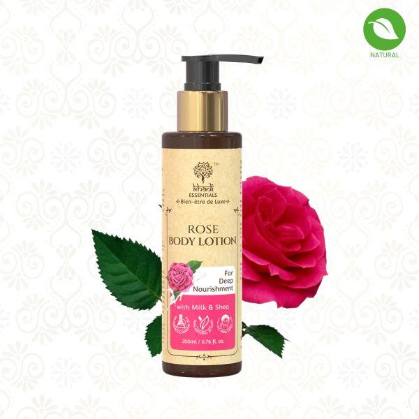 Khadi Essentials Rose Body Lotion, 200ml