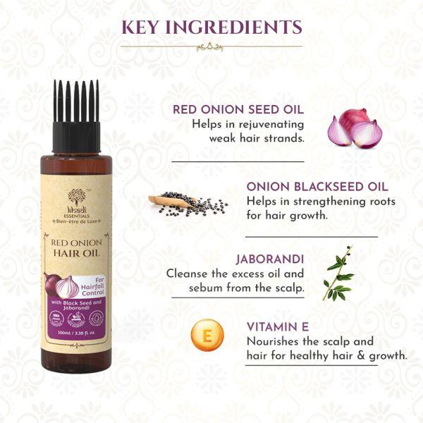 Khadi Essentials Red Onion Hair Oil, 100ml