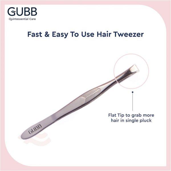 Gubb Flat Tip Tweezer, 1pc