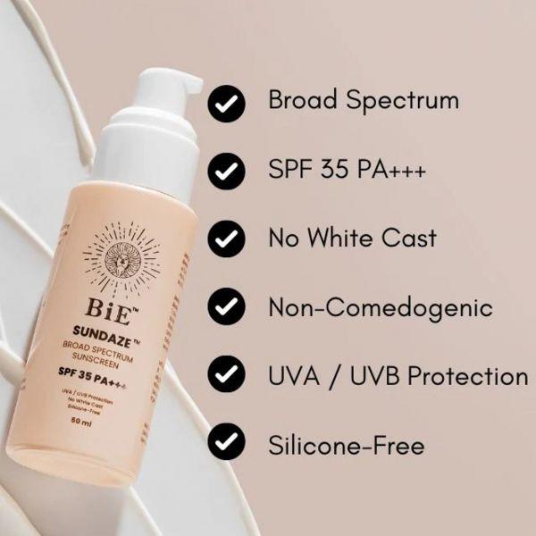 BiE Sundaze Broad Spectrum Sunscreen SPF 35+++, 50ml