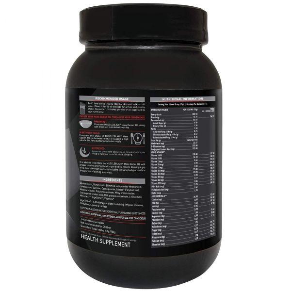 MuscleBlaze Chocolate Muscle Gainer XXL, 1kg