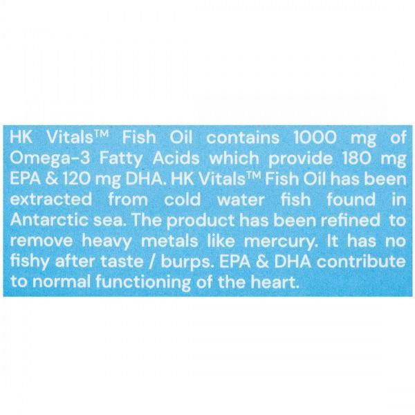 HK Vitals Fish Oil Capsules, 40caps