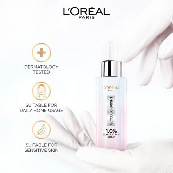 L'Oreal Paris Glyco Bright Glycolic Acid Serum, 15ml