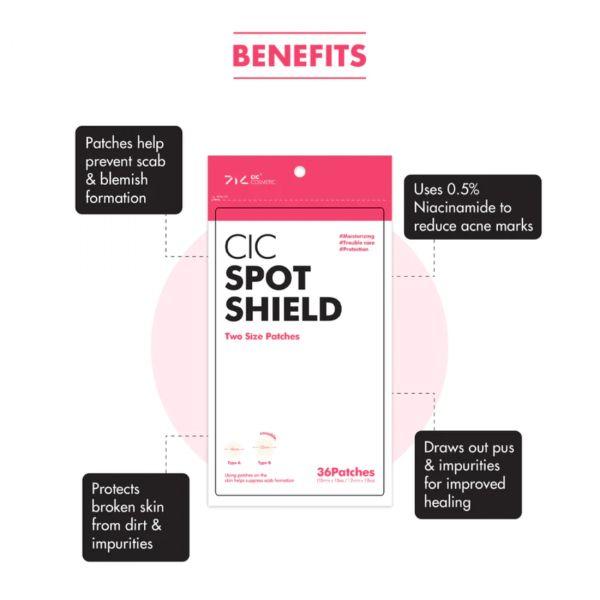 CIC Spot Shield, 36 Acne Patches