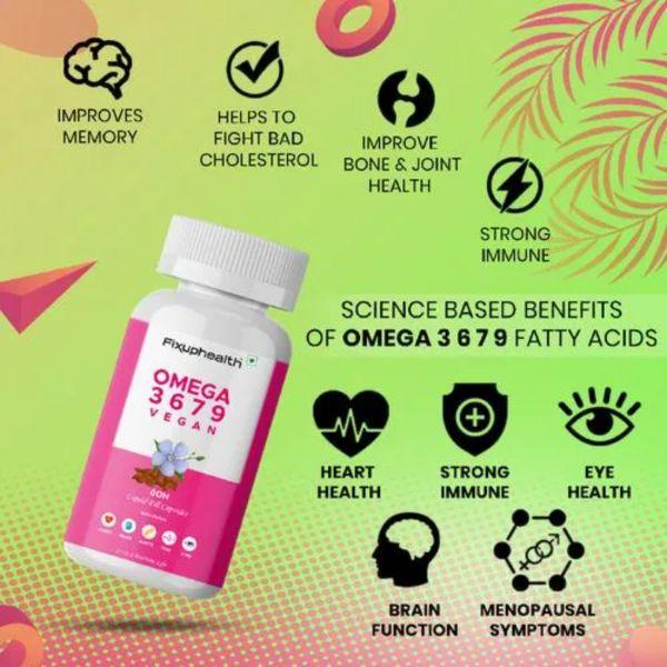 Fixuphealth Omega 3 6 7 9, 60caps