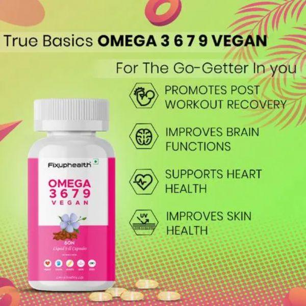 Fixuphealth Omega 3 6 7 9, 60caps