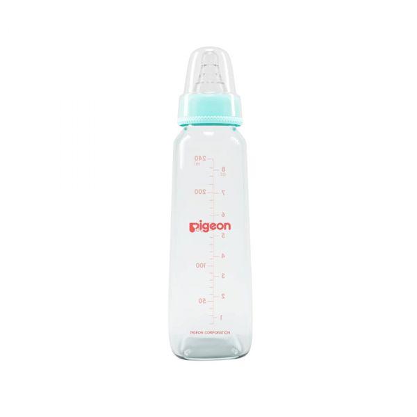 Pigeon Flexible Glass Nursing/Feeding Bottle With Added Nipple M,For 4+ Month Babies, 240ml