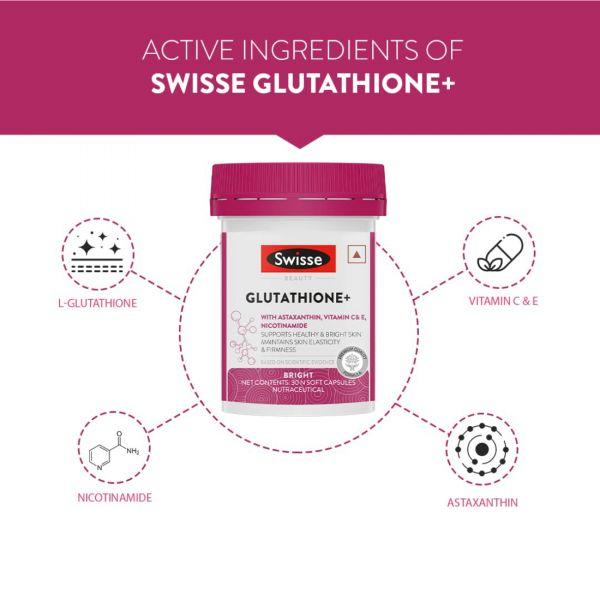 Swisse Glutathione +, 30caps