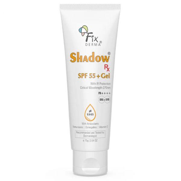 Fixderma Shadow Rx SPF 55+ Gel, 75gm