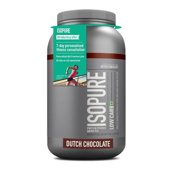 Isopure Low Carbs Dutch Chocolate Flavour 2.20LB, 1kg