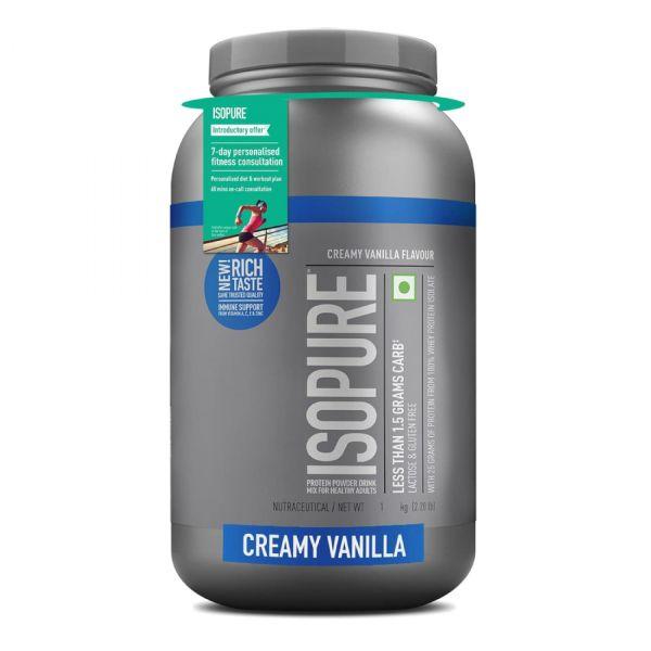 Isopure Low Carbs Creamy Vanilla Flavour 2.20LB, 1kg